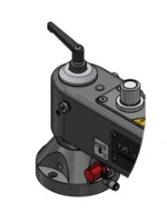 תקריב של בסיס נעילה ידני (סטנדרט) - Close-up of Manual Locking Base (standard)
