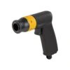 Black and yellow angle drill head shown in an angled view on a white