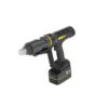 Black cordless torque wrench in a front angled view, with a protruding