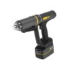 Black cordless torque wrench in an angled view, with a longer front body