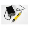 Electric screwdriver set with a black control unit, connected cable