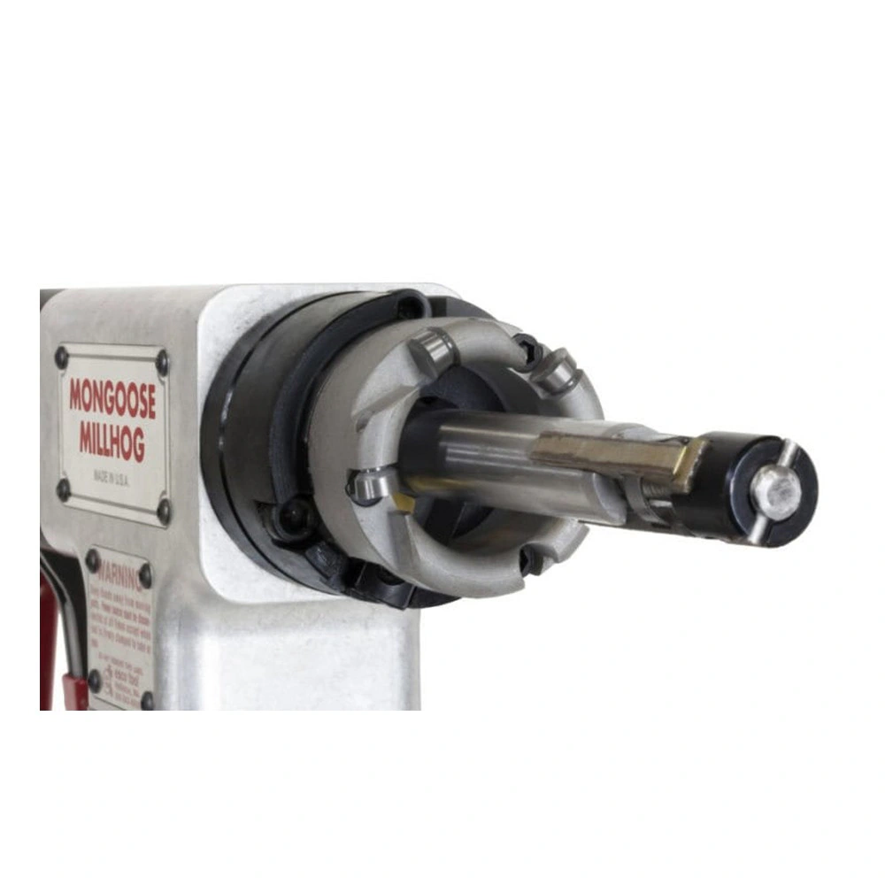 תקריב של ראש להסרת חיפוי - ראה טבלת מידות - Close-up of Overlay Removal Head - See size chart