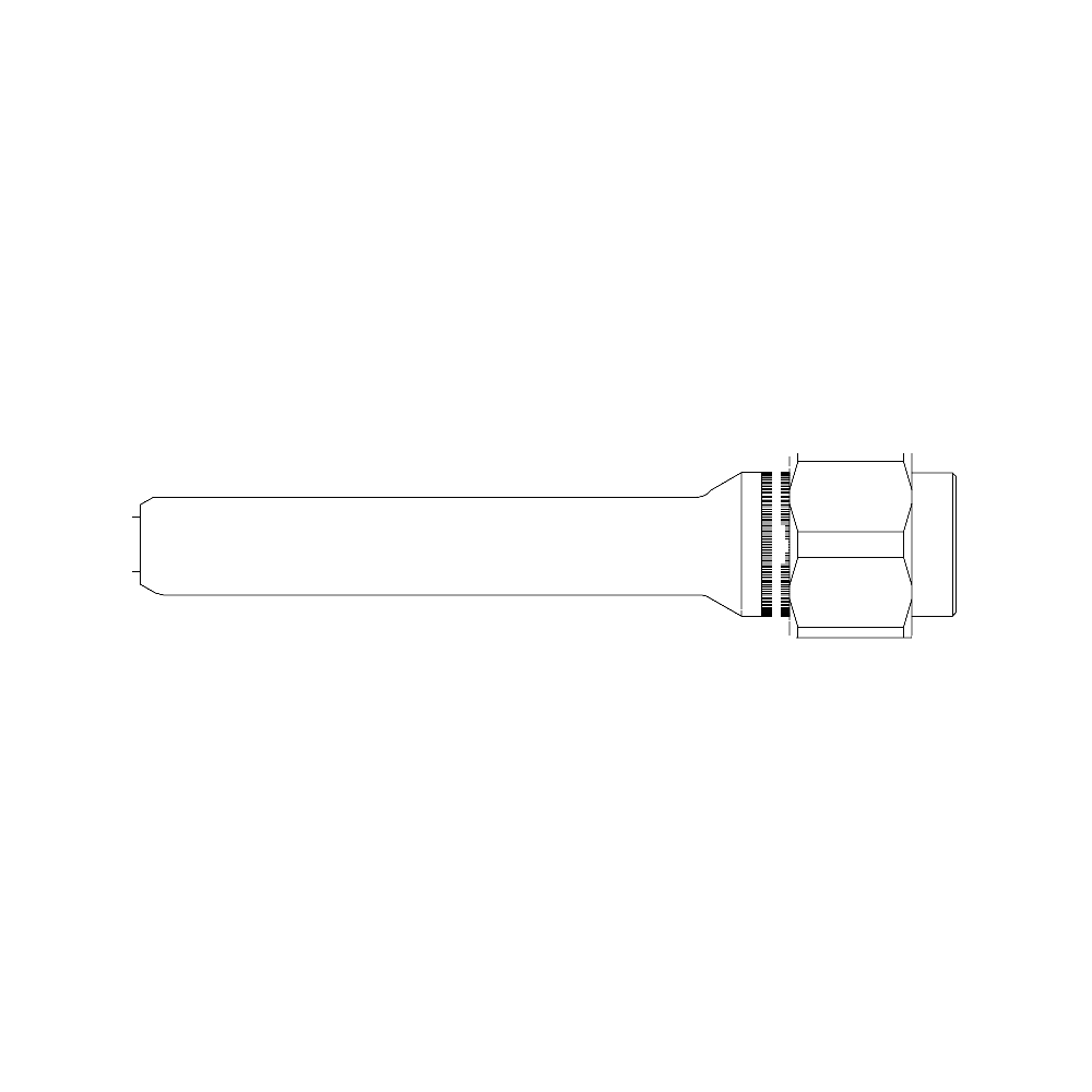 תצוגת מוצר נקייה של ראש סמרור Gage Bilt ASP-745B-48 על רקע לבן - Clean product view of Gage Bilt ASP-745B-48 nose assembly on a white background