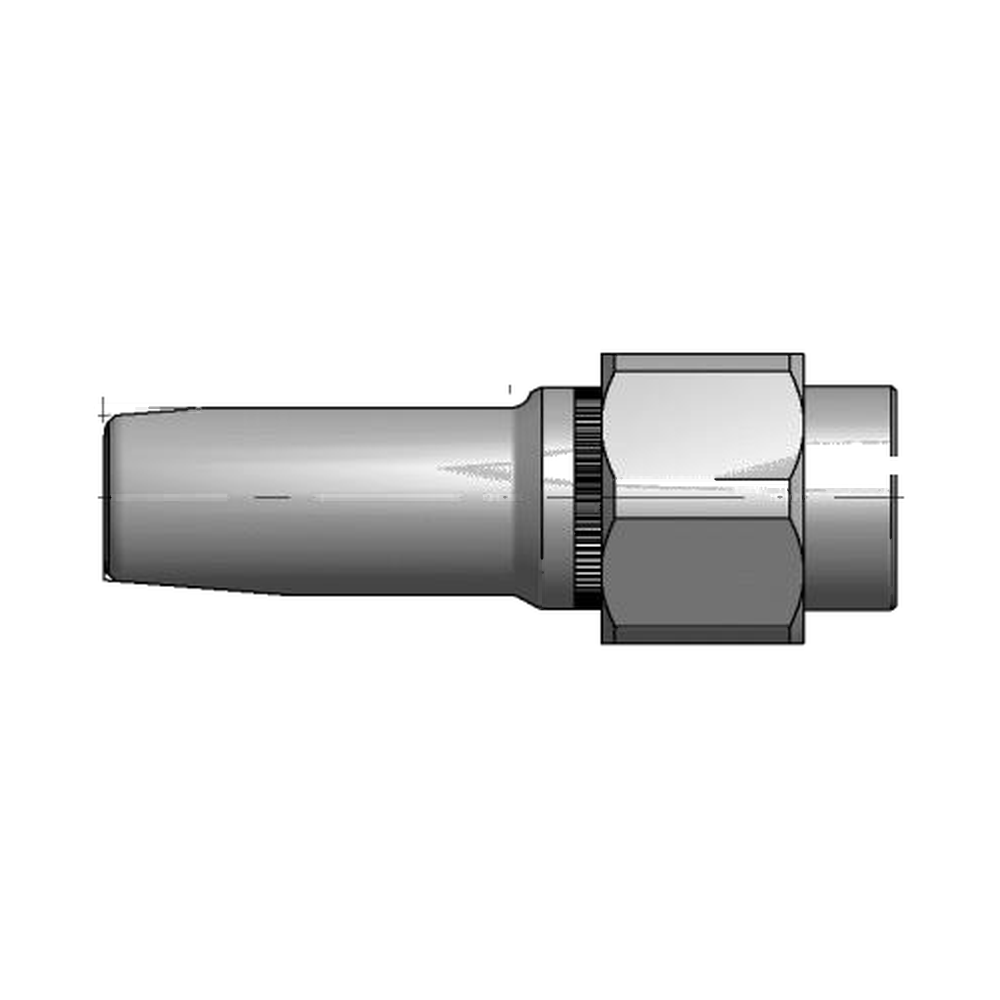 תצוגת מוצר נקייה של ראש סמרור Gage Bilt NAS10-2581-23CN על רקע לבן - Clean product view of Gage Bilt NAS10-2581-23CN nose assembly on a white background