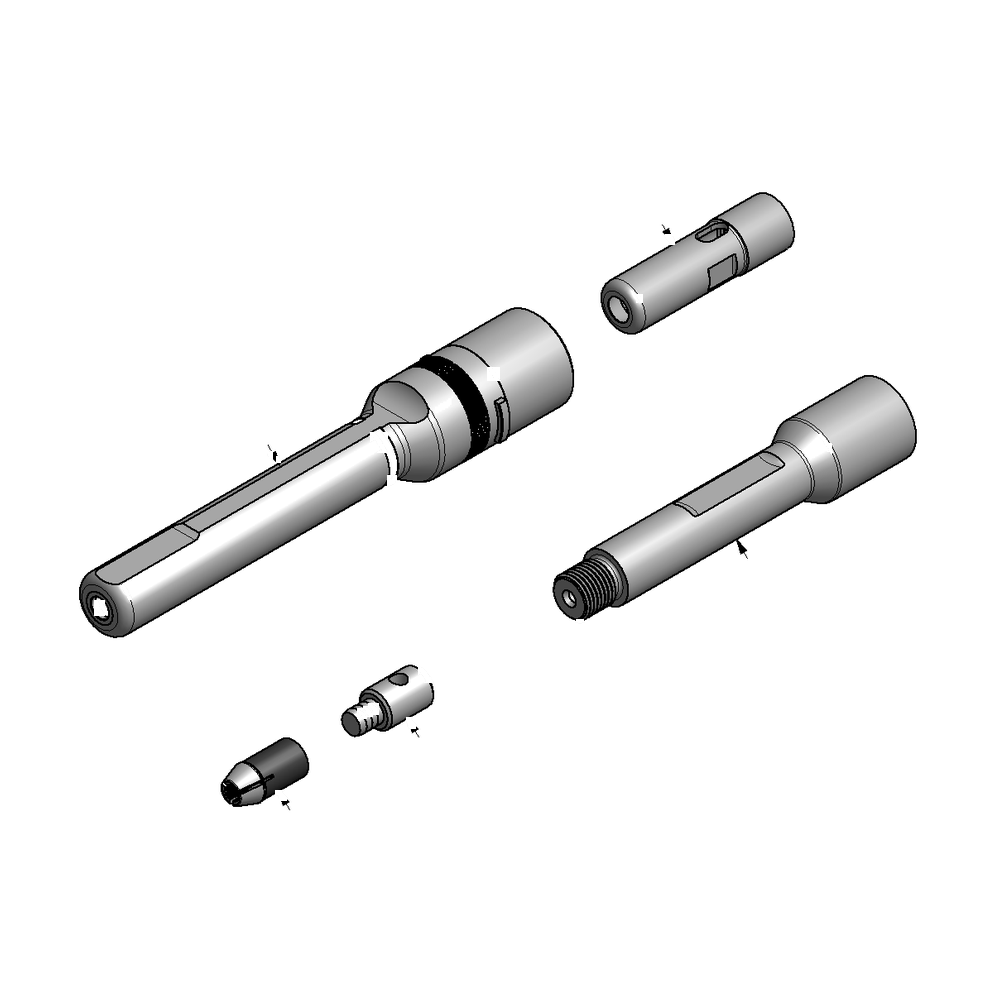 מבט מפורק מספר 2 על רכיבי ראש הסמרור Gage Bilt LGP06-745-47PI - Exploded component view 2 of Gage Bilt LGP06-745-47PI nose assembly