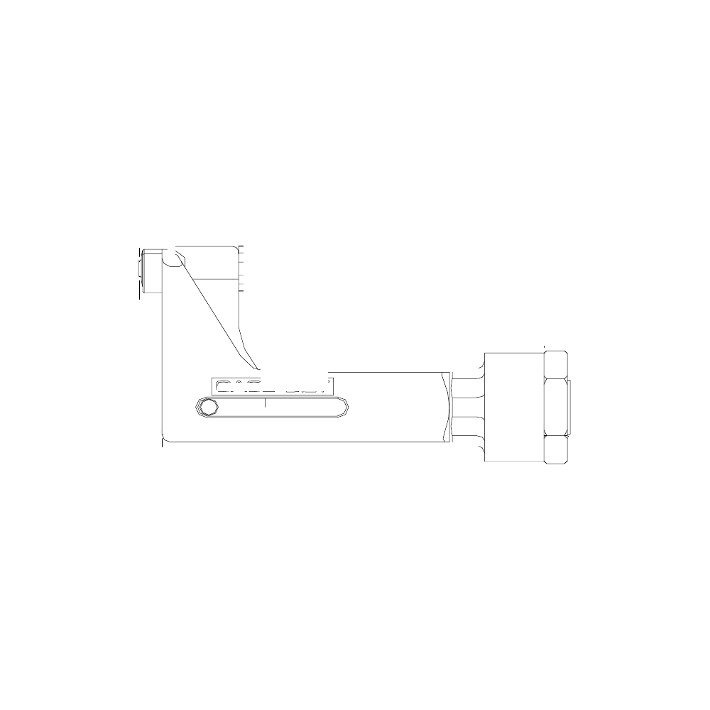 תצוגת מוצר נקייה של ראש סמרור Gage Bilt SMLS-752-43OS על רקע לבן - Clean product view of Gage Bilt SMLS-752-43OS nose assembly on a white background