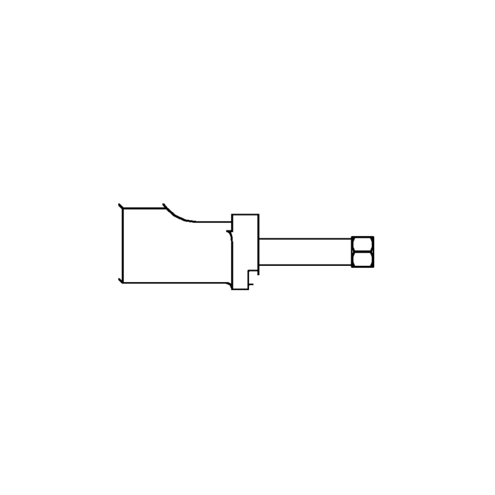 תצוגת מוצר נקייה של ראש סמרור Gage Bilt ASP-204B-27OS על רקע לבן - Clean product view of Gage Bilt ASP-204B-27OS nose assembly on a white background