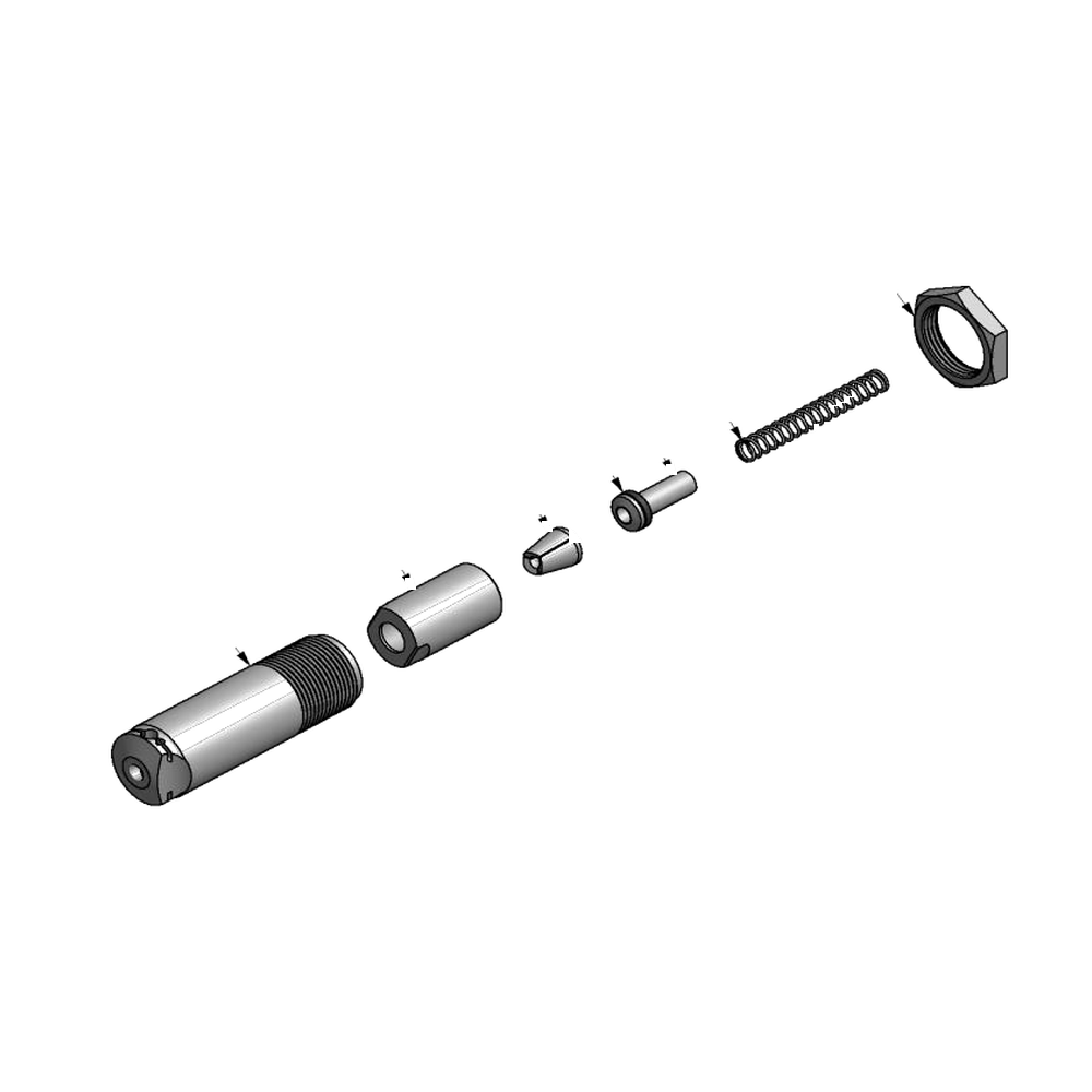 מבט מפורק מספר 2 על רכיבי ראש הסמרור Gage Bilt 08MAX-744-20 - Exploded component view 2 of Gage Bilt 08MAX-744-20 nose assembly