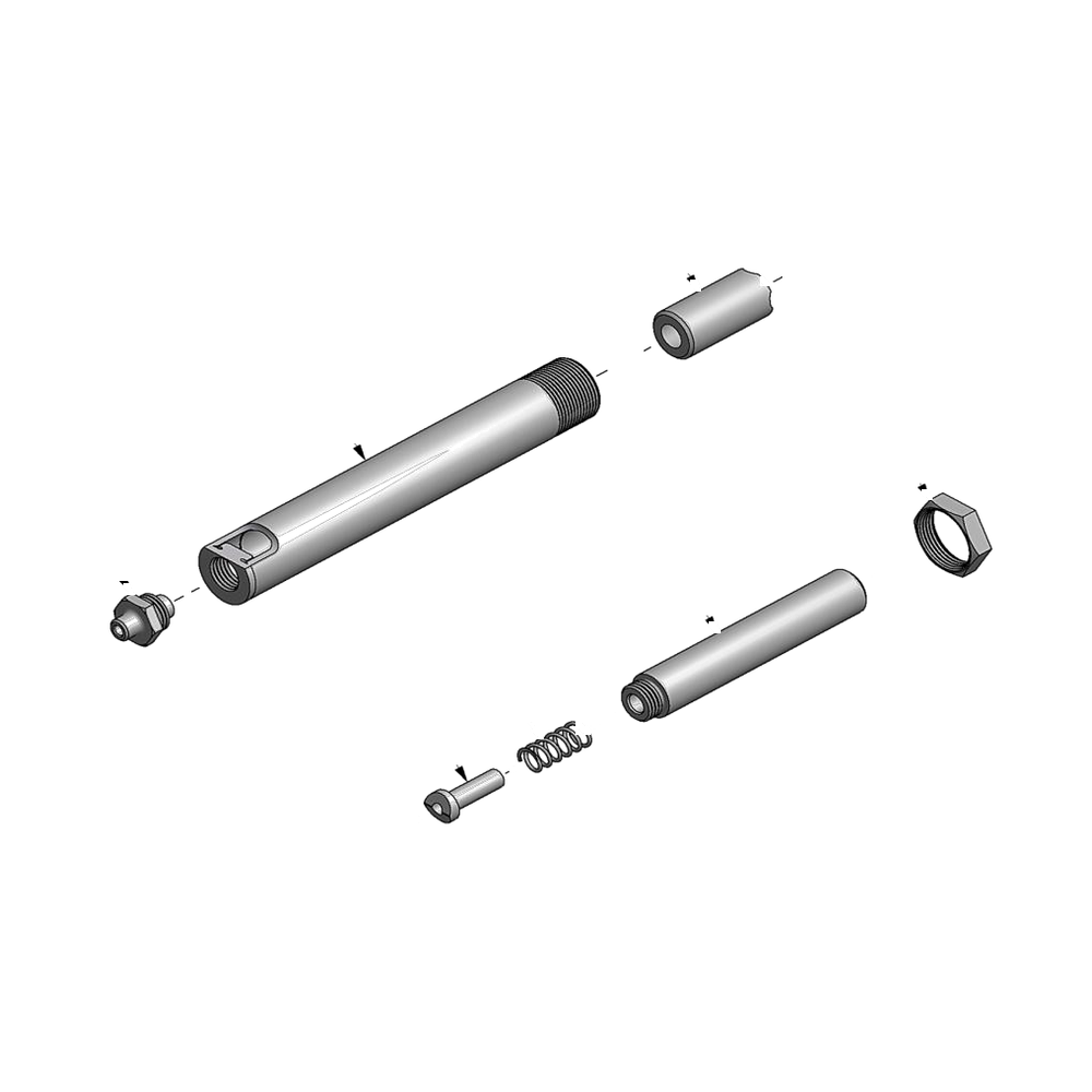 מבט מפורק מספר 2 על רכיבי ראש הסמרור Gage Bilt 4N-715E-43 - Exploded component view 2 of Gage Bilt 4N-715E-43 nose assembly