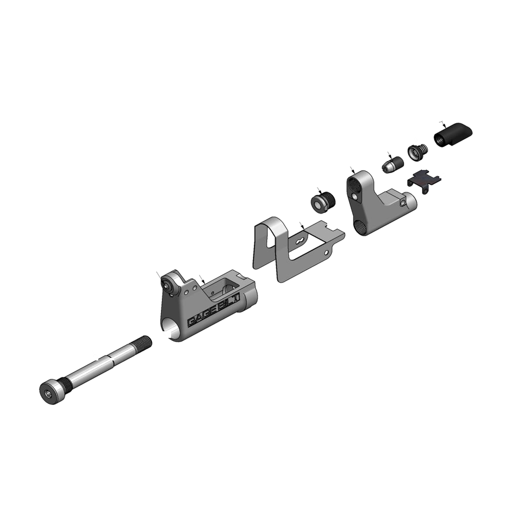 מבט מפורק מספר 2 על רכיבי ראש הסמרור Gage Bilt SMLS05-37OSSG - Exploded component view 2 of Gage Bilt SMLS05-37OSSG nose assembly