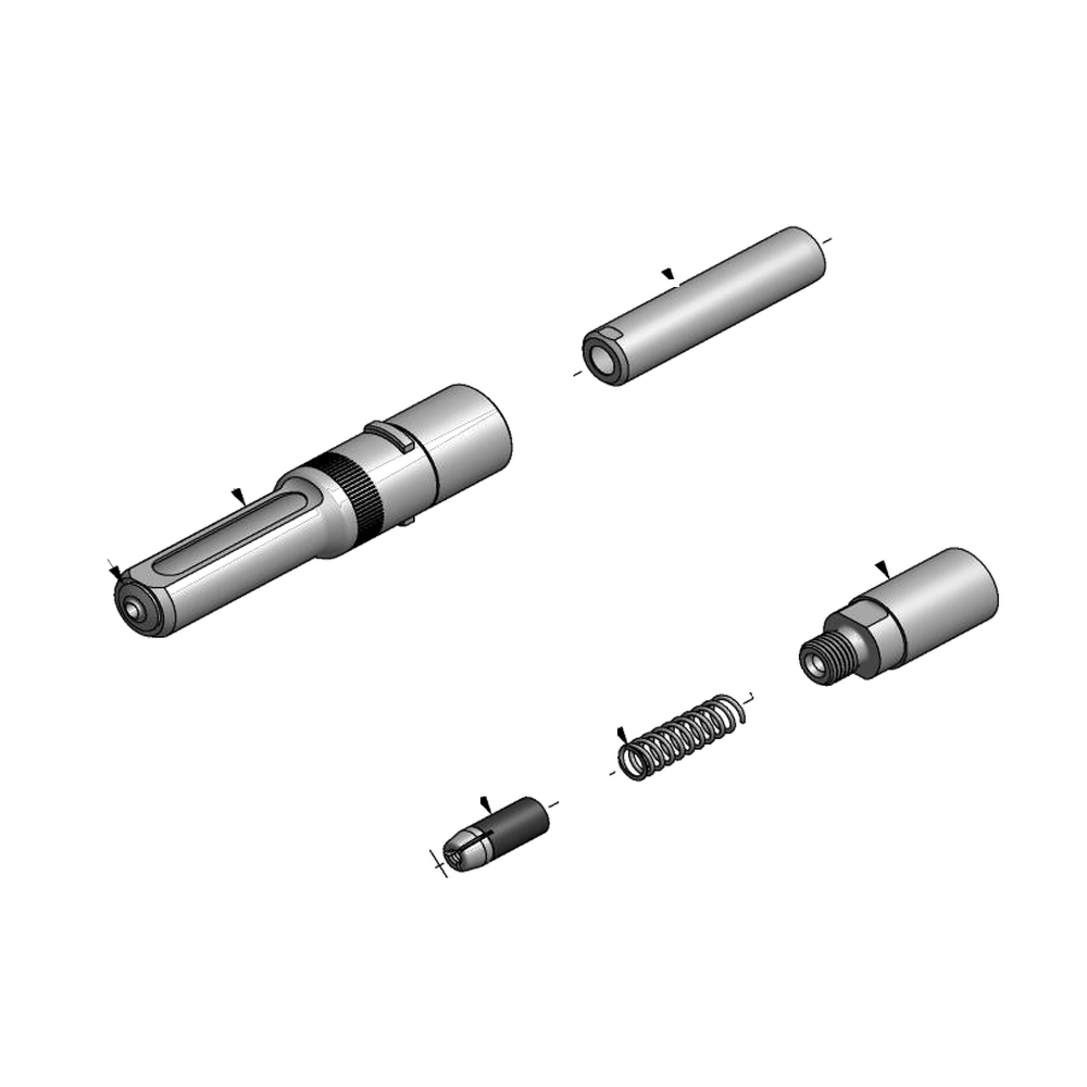 מבט מפורק מספר 2 על רכיבי ראש הסמרור Gage Bilt SMLS05-352B-25 - Exploded component view 2 of Gage Bilt SMLS05-352B-25 nose assembly