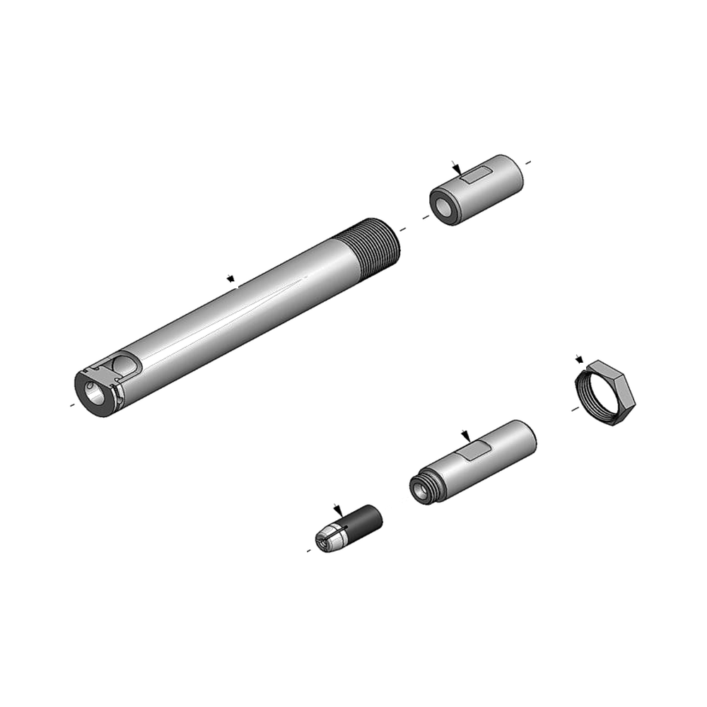 מבט מפורק מספר 2 על רכיבי ראש הסמרור Gage Bilt 4C-54-43 - Exploded component view 2 of Gage Bilt 4C-54-43 nose assembly