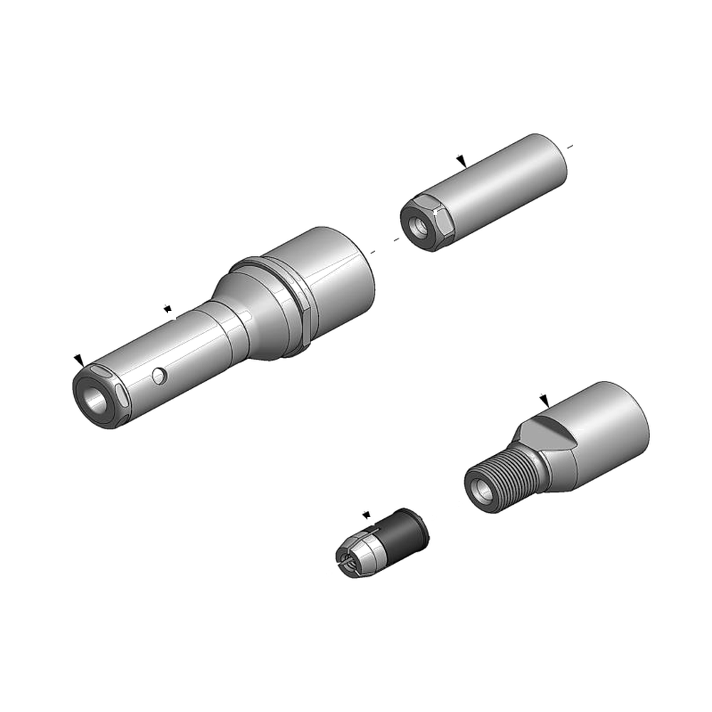 מבט מפורק מספר 2 על רכיבי ראש הסמרור Gage Bilt MG06-745-24 - Exploded component view 2 of Gage Bilt MG06-745-24 nose assembly