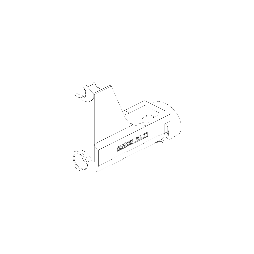 תצוגת מוצר נקייה של ראש סמרור Gage Bilt UBB-206-35OS על רקע לבן - Clean product view of Gage Bilt UBB-206-35OS nose assembly on a white background