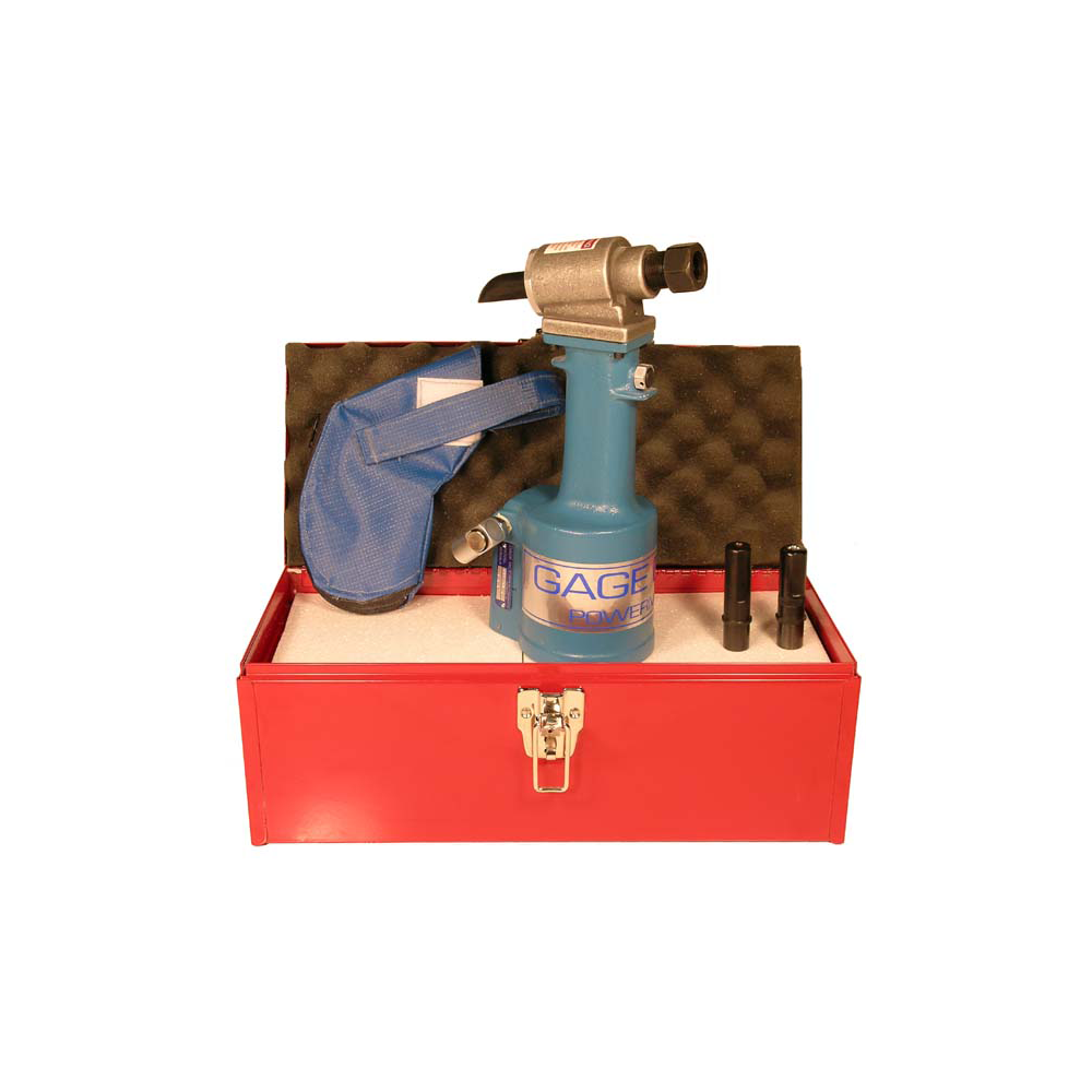 ערכת סמרור Gage Bilt GB75200K בתצוגת מוצר על רקע לבן - Gage Bilt GB75200K riveting kit shown on a white background