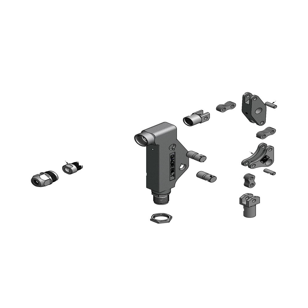 מבט מפורק מספר 2 על רכיבי ראש הסמרור Gage Bilt SB08-744A-58RA - Exploded component view 2 of Gage Bilt SB08-744A-58RA nose assembly