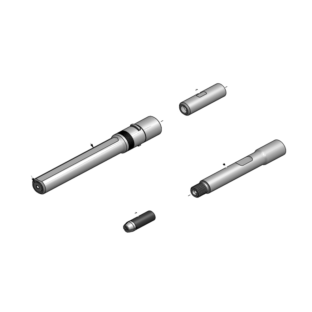 מבט מפורק מספר 2 על רכיבי ראש הסמרור Gage Bilt UBB04-752C-45F - Exploded component view 2 of Gage Bilt UBB04-752C-45F nose assembly