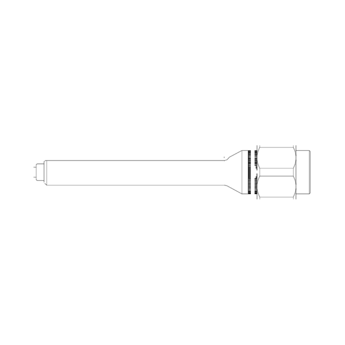 תצוגת מוצר נקייה של ראש סמרור Gage Bilt ASP-745C-48 על רקע לבן - Clean product view of Gage Bilt ASP-745C-48 nose assembly on a white background