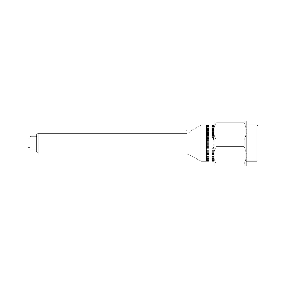 תצוגת מוצר נקייה של ראש סמרור Gage Bilt ASP-745C-48 על רקע לבן - Clean product view of Gage Bilt ASP-745C-48 nose assembly on a white background