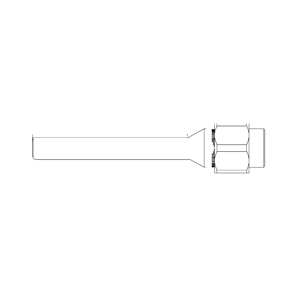 תצוגת מוצר נקייה של ראש סמרור Gage Bilt NASS05-353B-48 על רקע לבן - Clean product view of Gage Bilt NASS05-353B-48 nose assembly on a white background