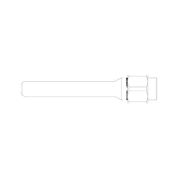תצוגת מוצר נקייה של ראש סמרור Gage Bilt ASP10-745-48 על רקע לבן - Clean product view of Gage Bilt ASP10-745-48 nose assembly on a white background