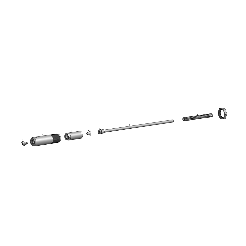 מבט מפורק מספר 2 על רכיבי ראש הסמרור Gage Bilt 8N-743-24SRV - Exploded component view 2 of Gage Bilt 8N-743-24SRV nose assembly