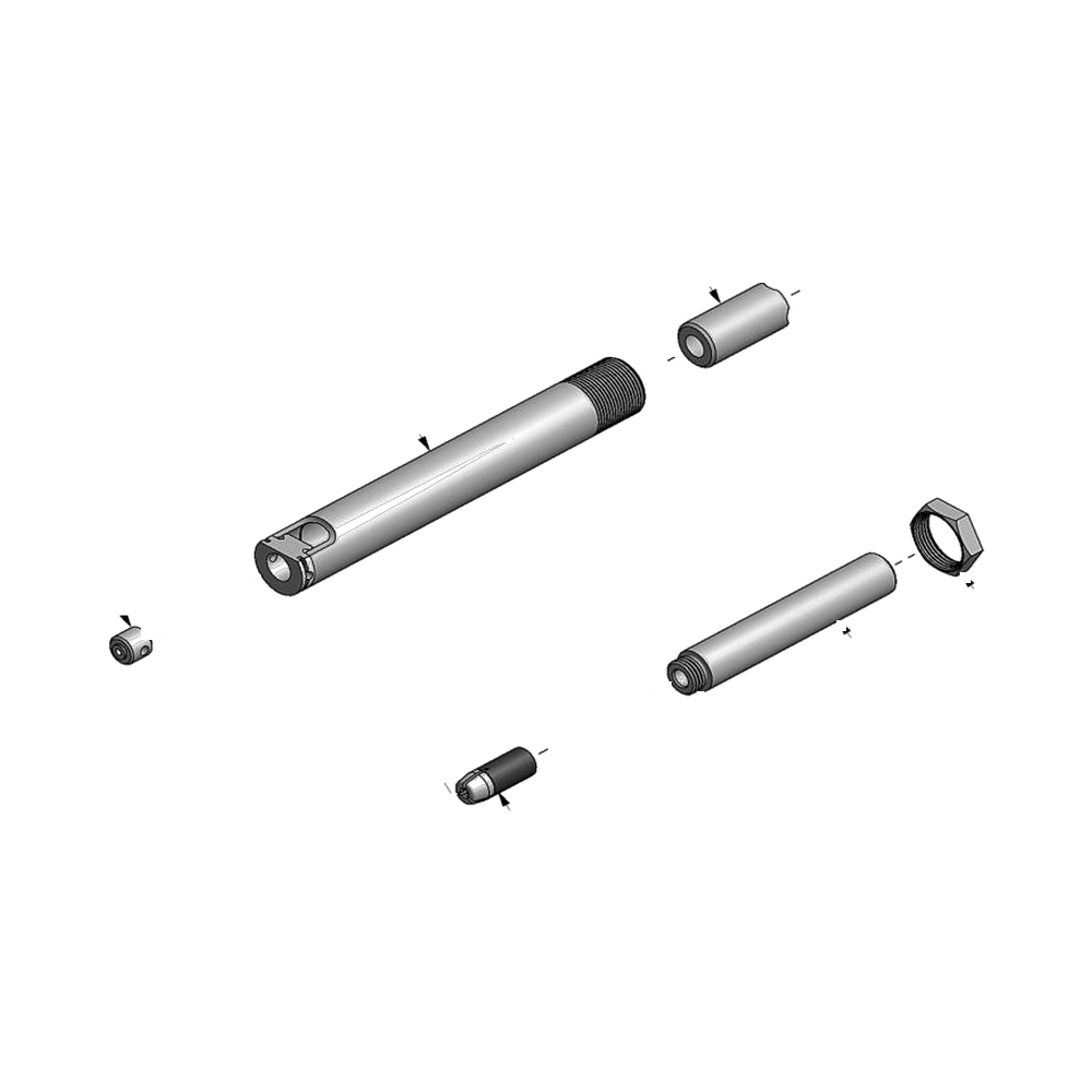 מבט מפורק מספר 2 על רכיבי ראש הסמרור Gage Bilt 5C-715B-43 - Exploded component view 2 of Gage Bilt 5C-715B-43 nose assembly