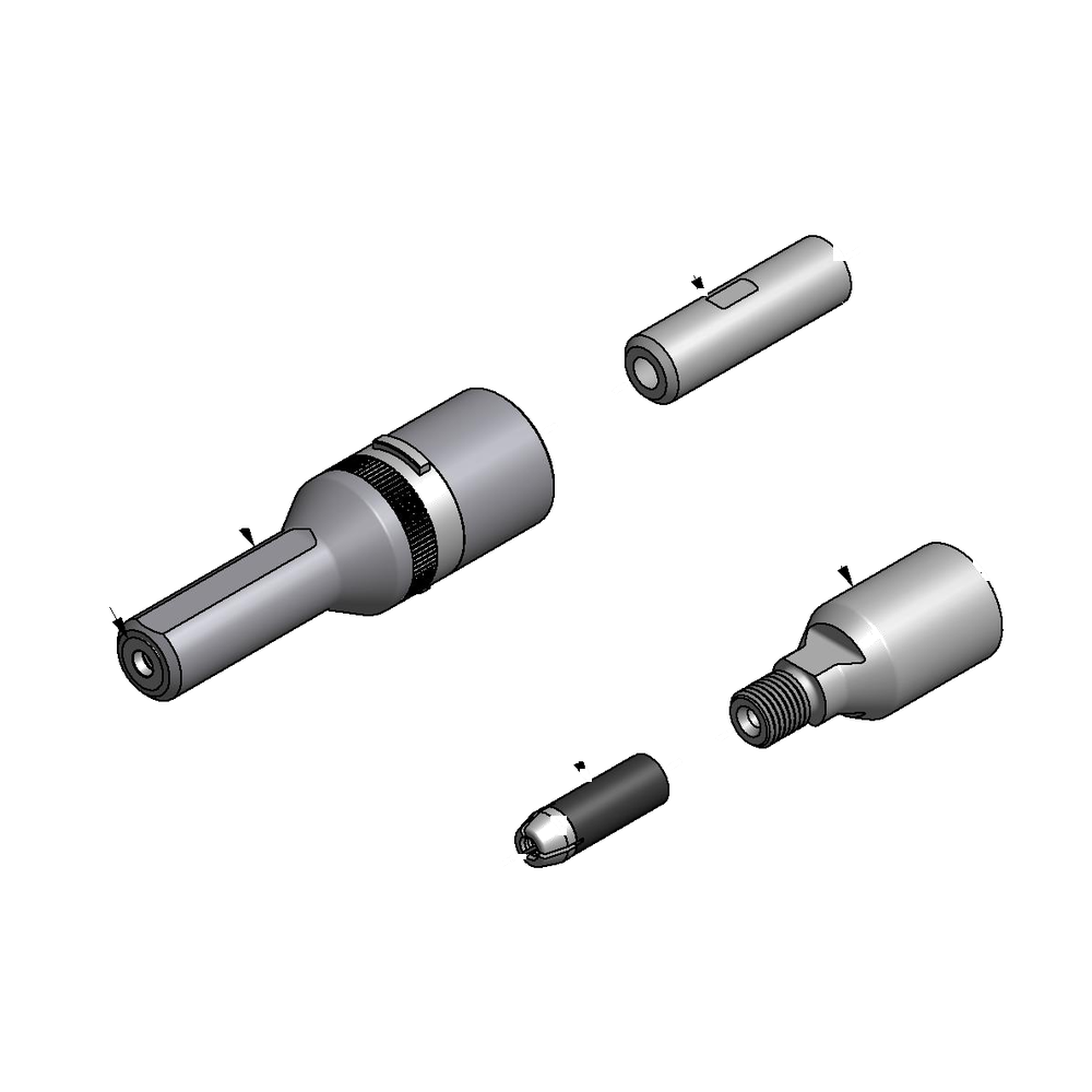 מבט מפורק מספר 2 על רכיבי ראש הסמרור Gage Bilt 08MAX-745B-23 - Exploded component view 2 of Gage Bilt 08MAX-745B-23 nose assembly