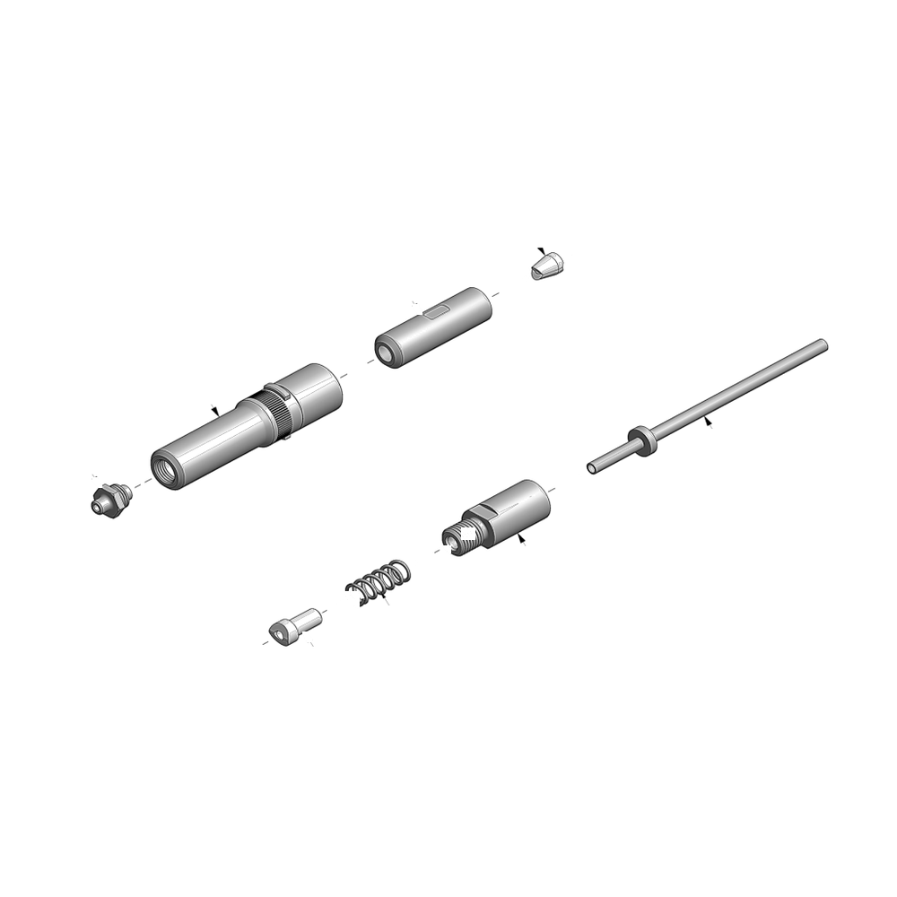 מבט מפורק מספר 2 על רכיבי ראש הסמרור Gage Bilt UBR456-751-23 - Exploded component view 2 of Gage Bilt UBR456-751-23 nose assembly