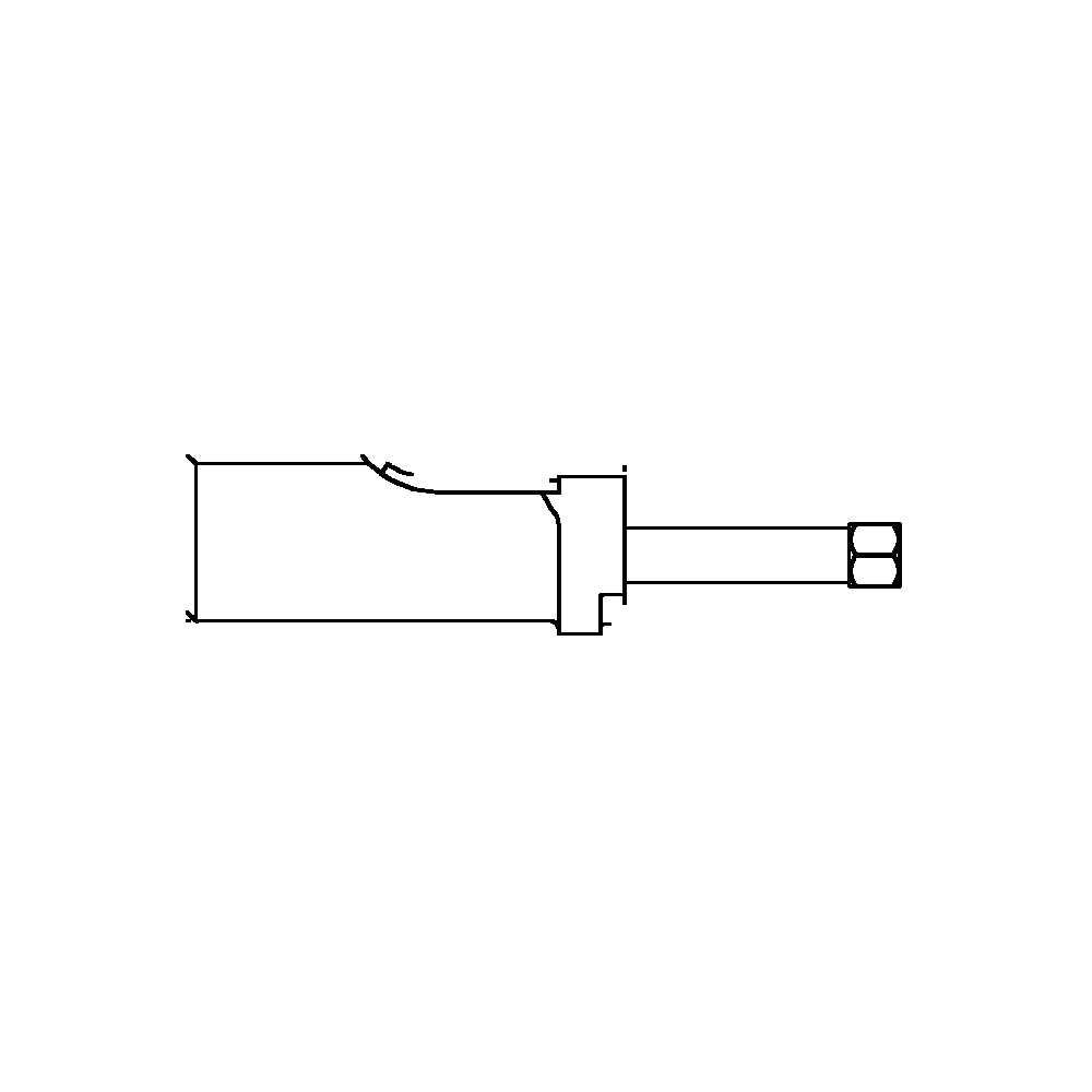 תצוגת מוצר נקייה של ראש סמרור Gage Bilt SB-204C-37OS על רקע לבן - Clean product view of Gage Bilt SB-204C-37OS nose assembly on a white background