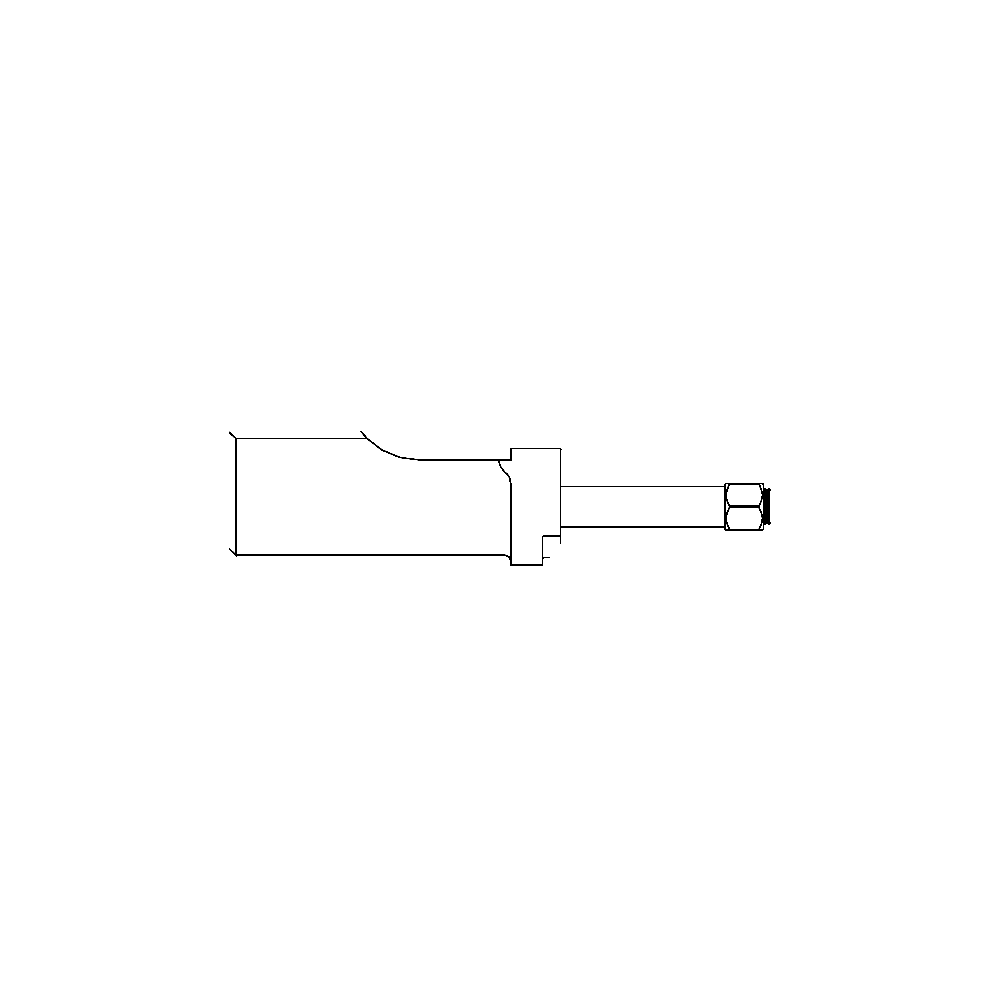 תצוגת מוצר נקייה של ראש סמרור Gage Bilt ASP-204C-37OS על רקע לבן - Clean product view of Gage Bilt ASP-204C-37OS nose assembly on a white background