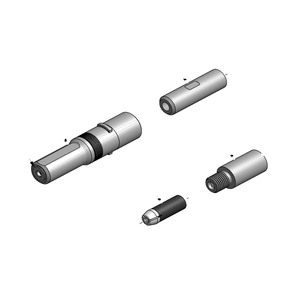 מבט מפורק מספר 2 על רכיבי ראש הסמרור Gage Bilt UAB06-752B-20 - Exploded component view 2 of Gage Bilt UAB06-752B-20 nose assembly