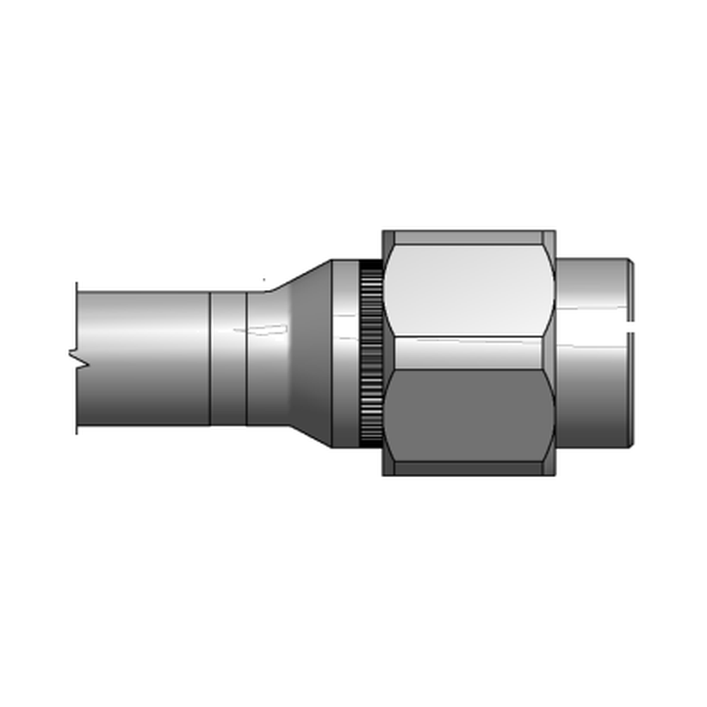 תצוגת מוצר נקייה של ראש סמרור Gage Bilt NAS08-2581-48 על רקע לבן - Clean product view of Gage Bilt NAS08-2581-48 nose assembly on a white background