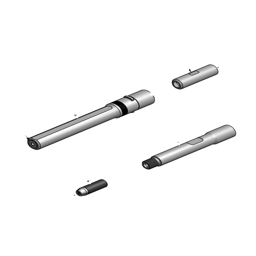 מבט מפורק מספר 2 על רכיבי ראש הסמרור Gage Bilt UBB05-752C-45 - Exploded component view 2 of Gage Bilt UBB05-752C-45 nose assembly