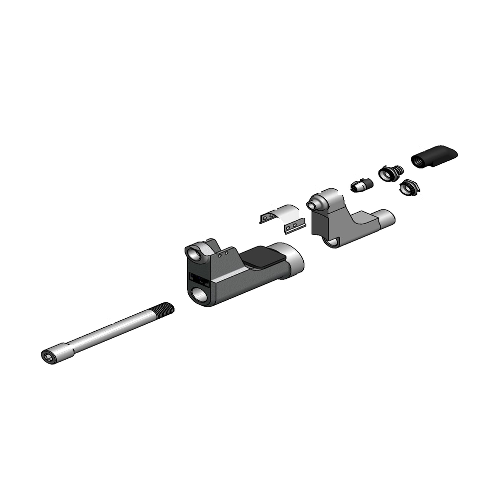 מבט מפורק מספר 2 על רכיבי ראש הסמרור Gage Bilt NAS08-206G-34OS - Exploded component view 2 of Gage Bilt NAS08-206G-34OS nose assembly