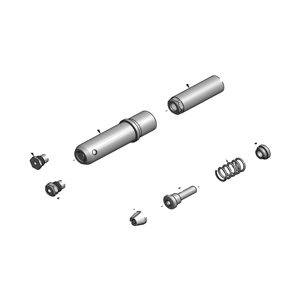 מבט מפורק מספר 2 על רכיבי ראש הסמרור Gage Bilt MGLC68-752A-21L - Exploded component view 2 of Gage Bilt MGLC68-752A-21L nose assembly