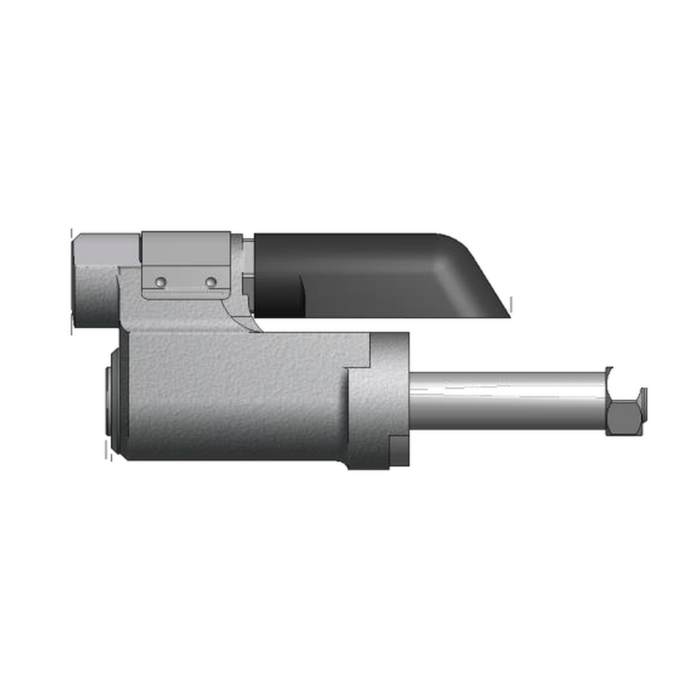 תצוגת מוצר נקייה של ראש סמרור Gage Bilt LGP12-205-34 על רקע לבן - Clean product view of Gage Bilt LGP12-205-34 nose assembly on a white background