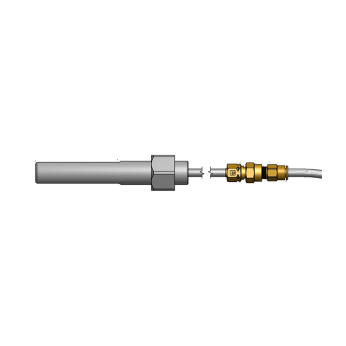 תצוגת מוצר נקייה של ראש סמרור Gage Bilt BOM06-730-35VT על רקע לבן - Clean product view of Gage Bilt BOM06-730-35VT nose assembly on a white background