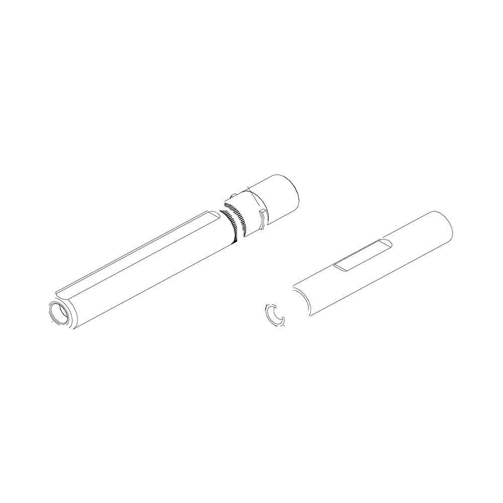תצוגת מוצר נקייה של ראש סמרור Gage Bilt NAS08-730B-45 על רקע לבן - Clean product view of Gage Bilt NAS08-730B-45 nose assembly on a white background
