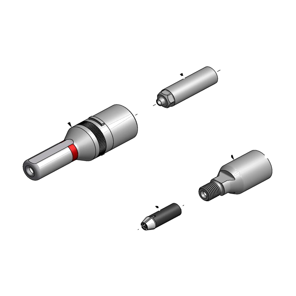 מבט מפורק מספר 2 על רכיבי ראש הסמרור Gage Bilt MLGP4-2581-23 - Exploded component view 2 of Gage Bilt MLGP4-2581-23 nose assembly