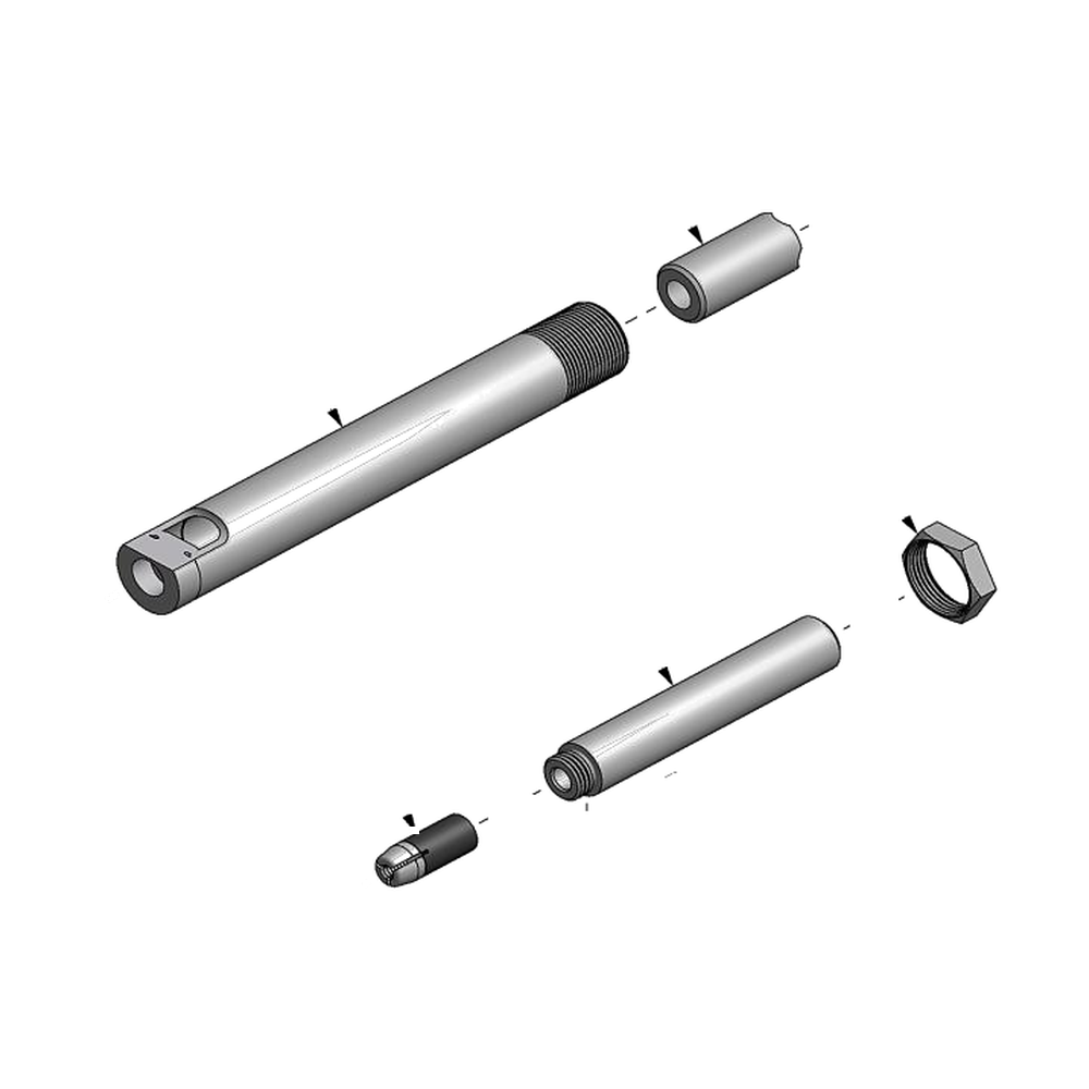 מבט מפורק מספר 2 על רכיבי ראש הסמרור Gage Bilt SMLS04-715B-43 - Exploded component view 2 of Gage Bilt SMLS04-715B-43 nose assembly