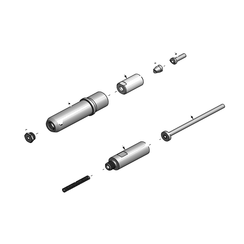 מבט מפורק מספר 2 על רכיבי ראש הסמרור Gage Bilt 456UBR-751A-21 - Exploded component view 2 of Gage Bilt 456UBR-751A-21 nose assembly