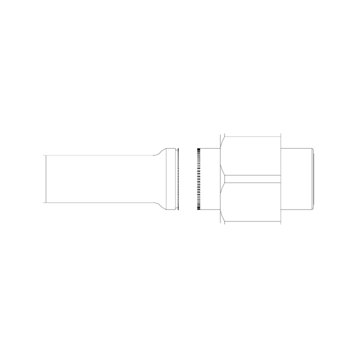 תצוגת מוצר נקייה של ראש סמרור Gage Bilt UAB-752C-20 על רקע לבן - Clean product view of Gage Bilt UAB-752C-20 nose assembly on a white background