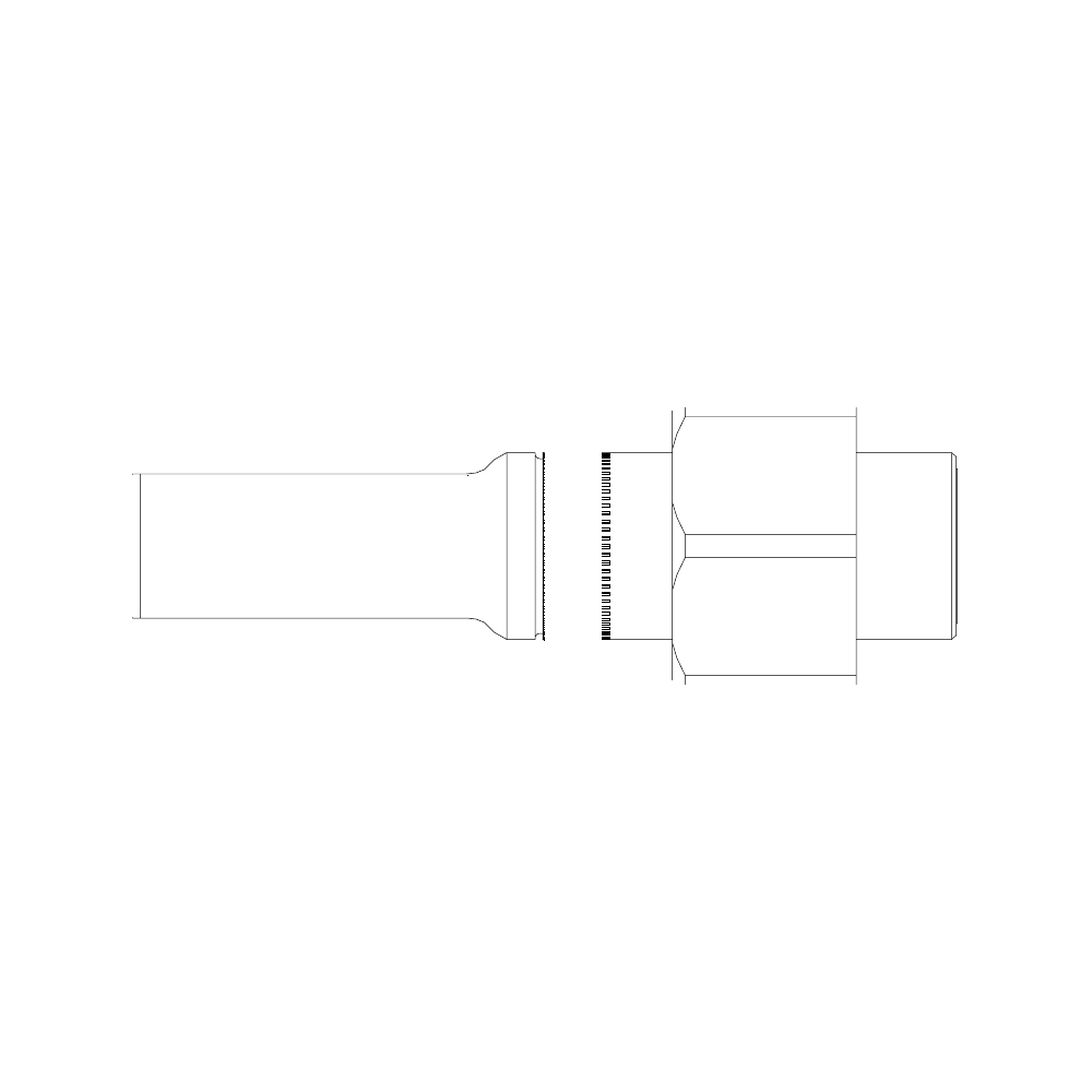 תצוגת מוצר נקייה של ראש סמרור Gage Bilt UAB-752C-20 על רקע לבן - Clean product view of Gage Bilt UAB-752C-20 nose assembly on a white background
