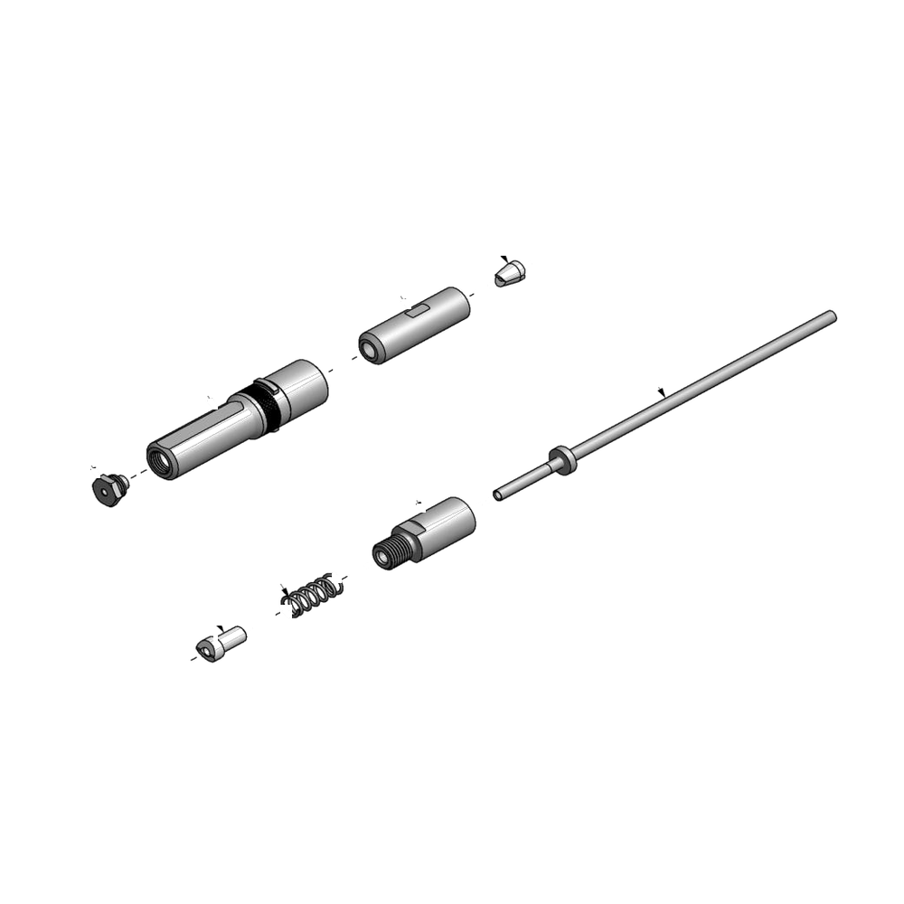 מבט מפורק מספר 2 על רכיבי ראש הסמרור Gage Bilt 4NP-751-23FV - Exploded component view 2 of Gage Bilt 4NP-751-23FV nose assembly