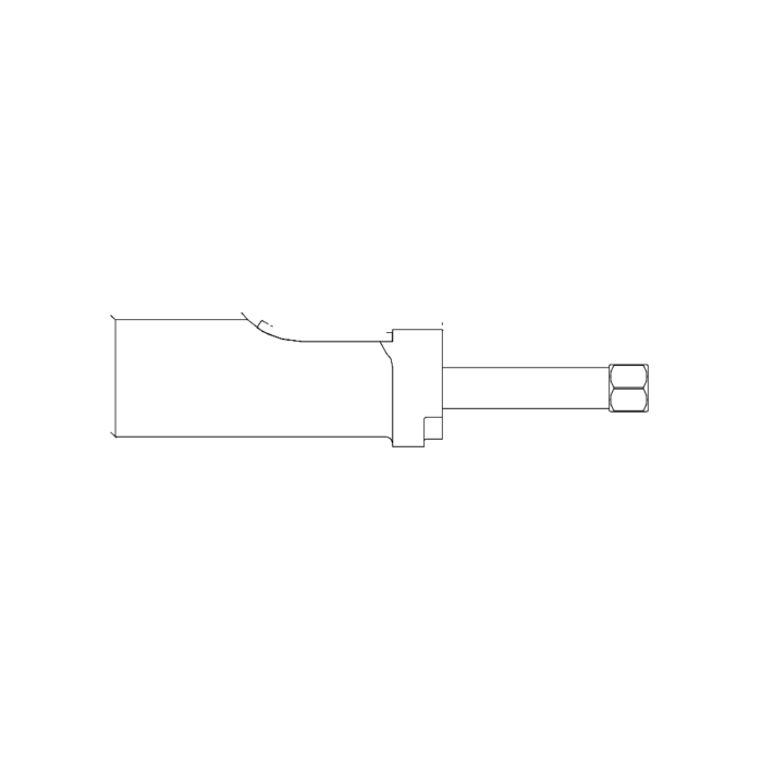 תצוגת מוצר נקייה של ראש סמרור Gage Bilt LGP07-204C-34OS על רקע לבן - Clean product view of Gage Bilt LGP07-204C-34OS nose assembly on a white background