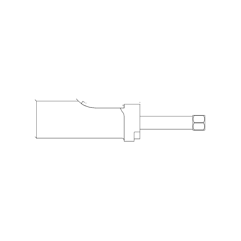 תצוגת מוצר נקייה של ראש סמרור Gage Bilt LGP07-204C-34OS על רקע לבן - Clean product view of Gage Bilt LGP07-204C-34OS nose assembly on a white background
