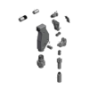 מבט מפורק מספר 2 על רכיבי ראש הסמרור Gage Bilt ASP08-751B-54RA - Exploded component view 2 of Gage Bilt ASP08-751B-54RA nose assembly