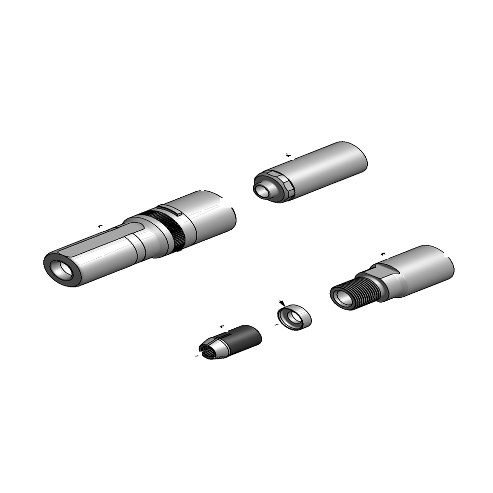 מבט מפורק מספר 2 על רכיבי ראש הסמרור Gage Bilt LGP-2581-23 - Exploded component view 2 of Gage Bilt LGP-2581-23 nose assembly
