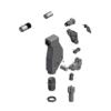 מבט מפורק מספר 2 על רכיבי ראש הסמרור Gage Bilt SMLS06-704-54RA - Exploded component view 2 of Gage Bilt SMLS06-704-54RA nose assembly
